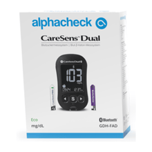 Lade das Bild in den Galerie-Viewer, Alphacheck CareSens DUAL Blutzuckermessgerät eco | Packung (1 Stück)