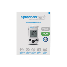 Lade das Bild in den Galerie-Viewer, Alphacheck Professional NFC Blutzuckermessgerät eco | Packung (1 Stück)