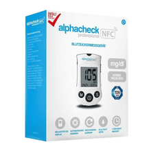 Lade das Bild in den Galerie-Viewer, Alphacheck Professional NFC Blutzuckermessgerät Kombipackung | Packung (1 Stück)