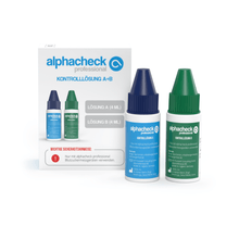 Lade das Bild in den Galerie-Viewer, Alphacheck Professional Kontrolllösung A+ B | Packung (2 Flaschen)