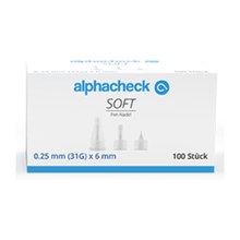 Lade das Bild in den Galerie-Viewer, Alphacheck soft Pen-Nadeln, verschiedene Größen, 100 Stück/Packung