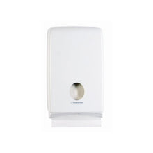 Lade das Bild in den Galerie-Viewer, Aquarius™ Slimfold™ Spender für gefaltete Handtücher - Weiß - 1 Dispenser | Karton (1 Spender)