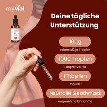 Lade das Bild in den Galerie-Viewer, Vitamin B12 Tropfen + Folsäure