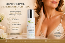Lade das Bild in den Galerie-Viewer, Hals- und Decollette hautstraffende Creme (200ml) + Collagen Ultra-Lift DeLuxe Duschgel (500ml)
