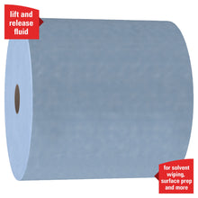 Lade das Bild in den Galerie-Viewer, WypAll® X90 PowerClean - Großrolle / Blau - 1 Roll x 450 Sheets | Karton (1 Rolle)