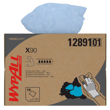 Lade das Bild in den Galerie-Viewer, WypAll® X90 PowerClean - BRAG™ Box / Blau - 1 Brag Box x 136 Sheets | Karton (1 Box)