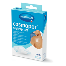 Lade das Bild in den Galerie-Viewer, Hartmann Cosmopor® Waterproof Wundverband, wasserfest, 7,2 x 5 cm | Packung (5 Stück)