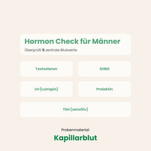 Lade das Bild in den Galerie-Viewer, Hormon Check für Männer