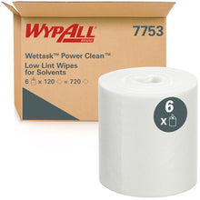 Lade das Bild in den Galerie-Viewer, WypAll® Wettask™ PowerClean - Rolls / Weiß - 6 Refills x 120 Sheets | Karton (6 Rollen)