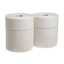 Lade das Bild in den Galerie-Viewer, Hostess™ NATURA Toilettenpapier - Jumbo / Weiß /525 M / 60 - 6 Rolls x 1 Toilet Tissue Sheet | Karton (6 Rollen)