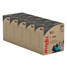 Lade das Bild in den Galerie-Viewer, WypAll® X80 PowerClean - Zupfbox / Stahlblau - 5 Boxes x 80 Sheets | Karton (5 Boxen)