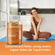 Lade das Bild in den Galerie-Viewer, Turmeric & Ginger Extract Gummies - Natural Pineapple