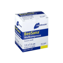 Lade das Bild in den Galerie-Viewer, Meditrade BeeSana® Mullkompresse, einfach steril, 8-fach