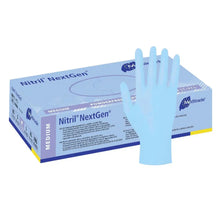 Lade das Bild in den Galerie-Viewer, Meditrade Nitril Handschuhe NextGen® EN 455, puderfrei, blau, 100 Stk.