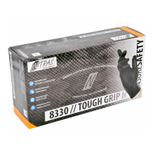 Lade das Bild in den Galerie-Viewer, NITRAS TOUGH GRIP N Nitrilhandschuhe innovative Schuppenoberfläche, schwarz | Packung (50 Stück)