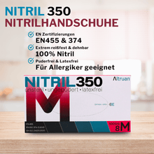 Lade das Bild in den Galerie-Viewer, Altruan NITRIL350 Nitril Handschuhe, Einmalhandschuhe, blau - 100 Stück