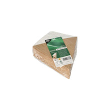 Lade das Bild in den Galerie-Viewer, PAPSTAR "pure" Pommes-Frites-Spitztüten mit Dip-Ecke Pappe 19,5 cm x 16,5 cm braun/weiss Füllinhalt 100 g