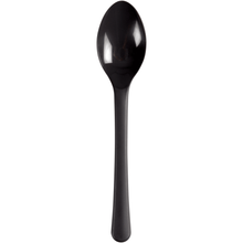 Lade das Bild in den Galerie-Viewer, Mehrweg Teelöffel, 14cm, Schwarz, PP | Packung (100 Stück)