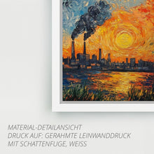 Lade das Bild in den Galerie-Viewer, Ruhrpott Sundowner in Öl-Premiumdruck