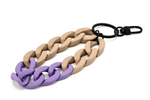 Lade das Bild in den Galerie-Viewer, Schlüsselanhänger mit Karabiner "RUBBER EDITION" Beige/Lila