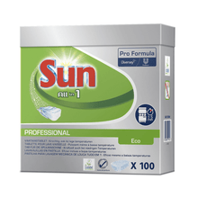Lade das Bild in den Galerie-Viewer, SUN Professional All in One ECO Tabs Geschirrreinigertabs | Packung (100 Stück)