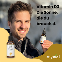 Lade das Bild in den Galerie-Viewer, Vitamin D3 + K2 Tropfen