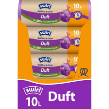 Lade das Bild in den Galerie-Viewer, Swirl Duft-Müllbeutel Vanille-Lavendel 10 l Reißfest & Dicht | Rolle (14 Beutel)