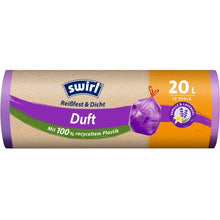 Lade das Bild in den Galerie-Viewer, Swirl Duft-Müllbeutel Vanille-Lavendel 20 l Reißfest & Dicht | Rolle (12 Beutel)