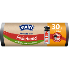 Lade das Bild in den Galerie-Viewer, Swirl Fixierband-Müllbeutel XL 30 l extra Lang | Rolle (10 Beutel)