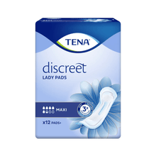 Lade das Bild in den Galerie-Viewer, TENA Lady Discreet Maxi Inkontinenzeinlage | Packung (12 Stück)