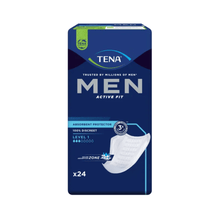 Lade das Bild in den Galerie-Viewer, TENA Men Active Fit Level 1 Inkontinenzeinlage | Packung (24 Stück)