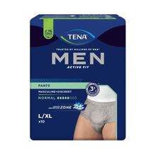 Lade das Bild in den Galerie-Viewer, TENA Men Active Fit Pants Normal Inkontinenzpants, grau