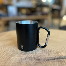Lade das Bild in den Galerie-Viewer, Tasse Emaille schwarz Ruhrpottmotiv