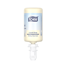 Lade das Bild in den Galerie-Viewer, Tork 424501 Flüssigseife, Mild-Duftend, 1000 ml | Karton (6 Flaschen)