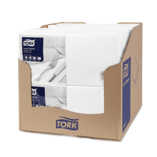 Lade das Bild in den Galerie-Viewer, Tork 477149 Lunchservietten Weiß Advanced 1/4-Falz 2-lagig | Karton (10 Packungen)
