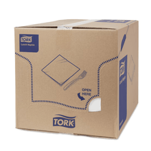 Lade das Bild in den Galerie-Viewer, Tork 477149 Lunchservietten Weiß Advanced 1/4-Falz 2-lagig | Karton (10 Packungen)