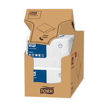 Lade das Bild in den Galerie-Viewer, Tork 509300 Lunchserviette Weiß Universal 1-lagig | Karton (8 Packungen)