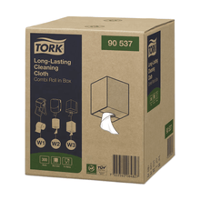 Lade das Bild in den Galerie-Viewer, Tork 90537 Langlebige Reinigungstücher Premium W1 W2 W3 | Karton (1 Rolle)