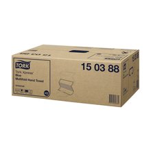 Lade das Bild in den Galerie-Viewer, Tork Xpress® 150388 blaues Multifold-Handtuch Universal H2 2-lagig | Karton (20 Packungen)