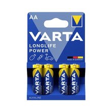 Lade das Bild in den Galerie-Viewer, Varta Longlife Power 4906 AA Batterie LR6 - 4 Stück in Folie | Packung (4 Stück)