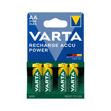 Lade das Bild in den Galerie-Viewer, Varta Recharge Accu Power AA 2100 mAh Batterie - 4 Stück | Packung (4 Stück)