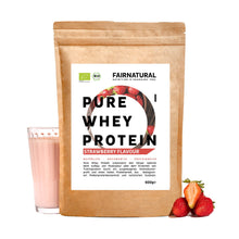 Lade das Bild in den Galerie-Viewer, Bio Whey Protein Pulver Erdbeere