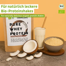 Lade das Bild in den Galerie-Viewer, Bio Whey Protein Pulver Kokos