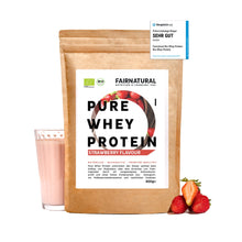 Lade das Bild in den Galerie-Viewer, Bio Whey Protein Pulver Erdbeere