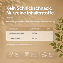 Lade das Bild in den Galerie-Viewer, Bio Schwarzkümmelöl Kapseln