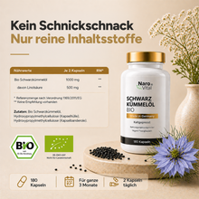 Lade das Bild in den Galerie-Viewer, Bio Schwarzkümmelöl Kapseln