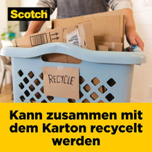 Lade das Bild in den Galerie-Viewer, Scotch® Box Lock™ Papier-Verpackungsband, 48 mm x 22,8 m, 1 Rolle/Packung | Packung (1 Rolle)