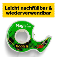 Lade das Bild in den Galerie-Viewer, Scotch® Magic™ Unsichtbares Klebeband 8-1925R3, Nachfüllpackung, 19 mm x 25 m, 3 Rollen/Packung | Packung (1 Stück)