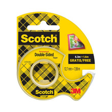 Lade das Bild in den Galerie-Viewer, Scotch® doppelseitiges Klebeband, 12,7 mm x 7,89 m, 25 % extra KOSTENLOS mit Handabroller | 1 Rolle
