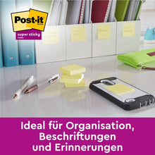 Lade das Bild in den Galerie-Viewer, Post-it® Super Sticky Notes, 76 mm x 127 mm, 90 Blatt/Block, 100% PEFC